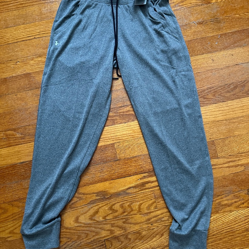 Under Armour Gray Track Pants Tapered Joggers